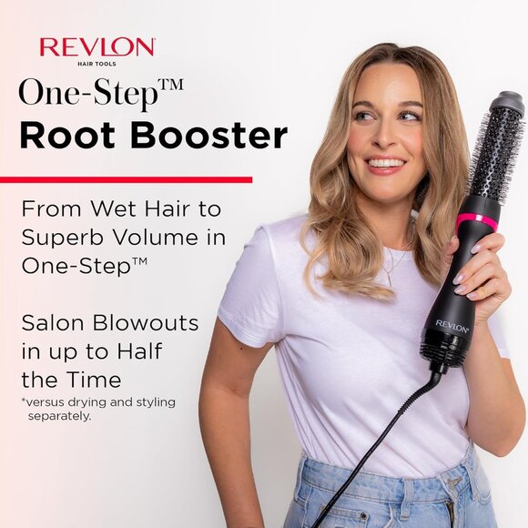 A Revlon One Step Root Booster Round Brush Dryer & Styler - New Open Box - Picture 4 of 8